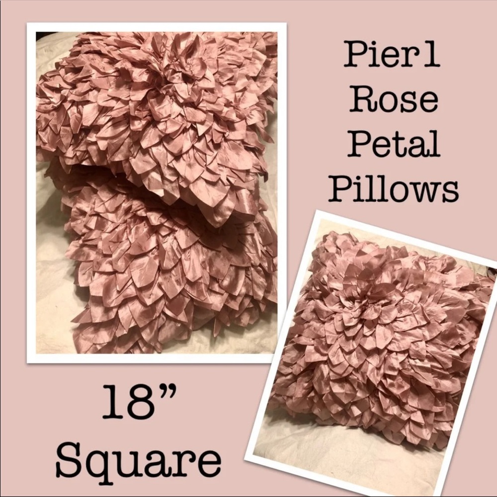 In search for Pier1 dusty rose petal pillows